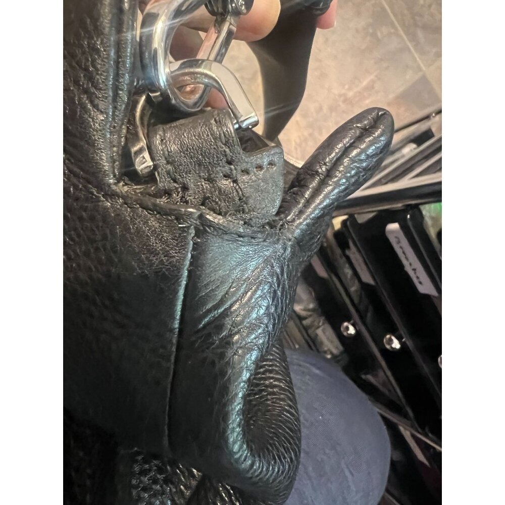 Michael‎ Kors Leather Shoulder Bag Black Pebbled Dual Zip Snap  05/2015 READ - Picture 8 of 9
